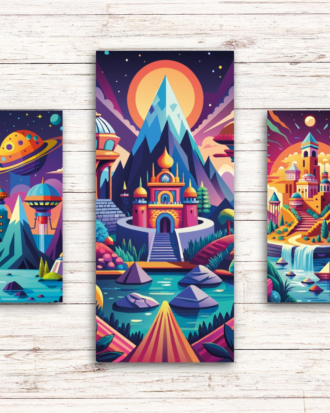 Mundos Fantásticos - 6 Separadores de Libros