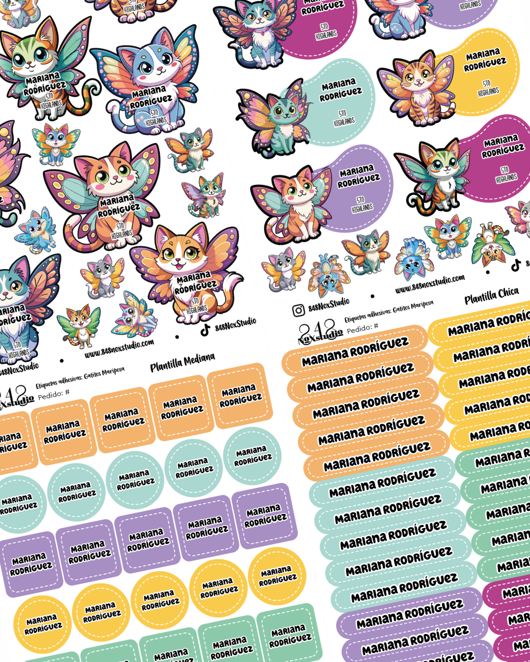 40KITE- Gatitos Mariposas
