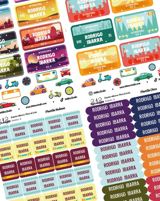 08EA- Placas de Coche