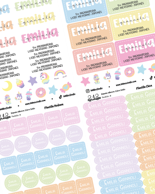 32EA- Colores Pastel