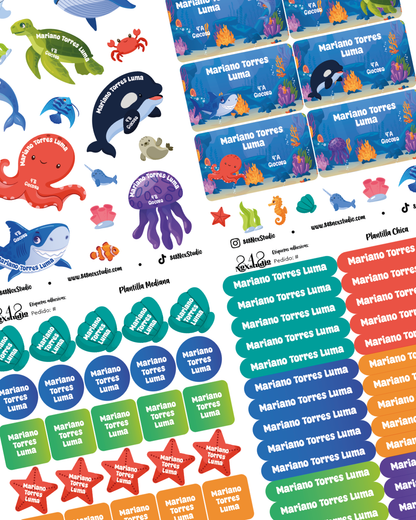 35KITE- Animales Marinos