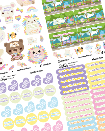 38KITE- Animales Arcoiris