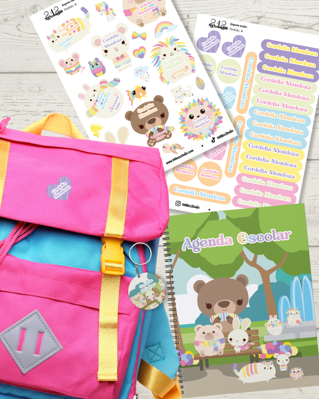 38KITE- Animales Arcoiris