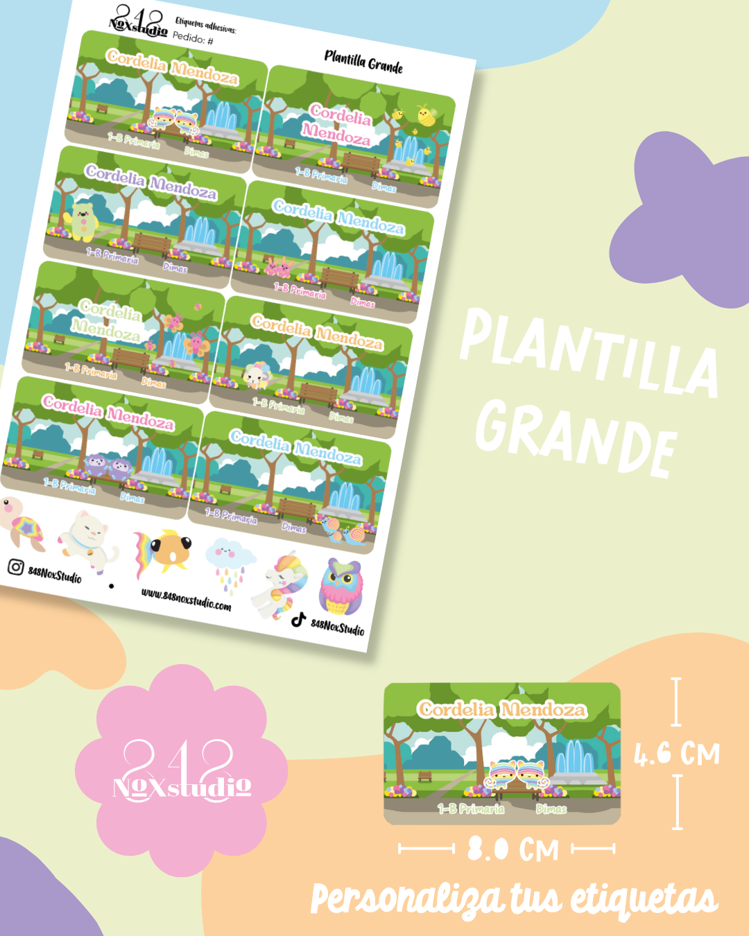 38KITE- Animales Arcoiris