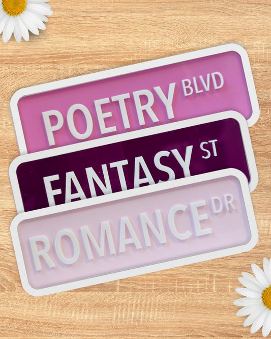 Pack de 3 Letreros de Biblioteca