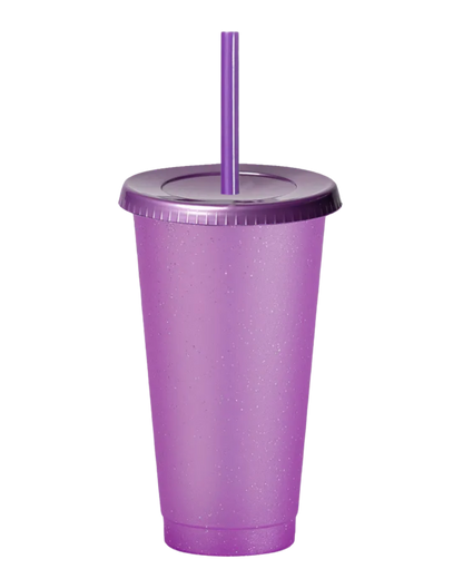 Morado con Glitter