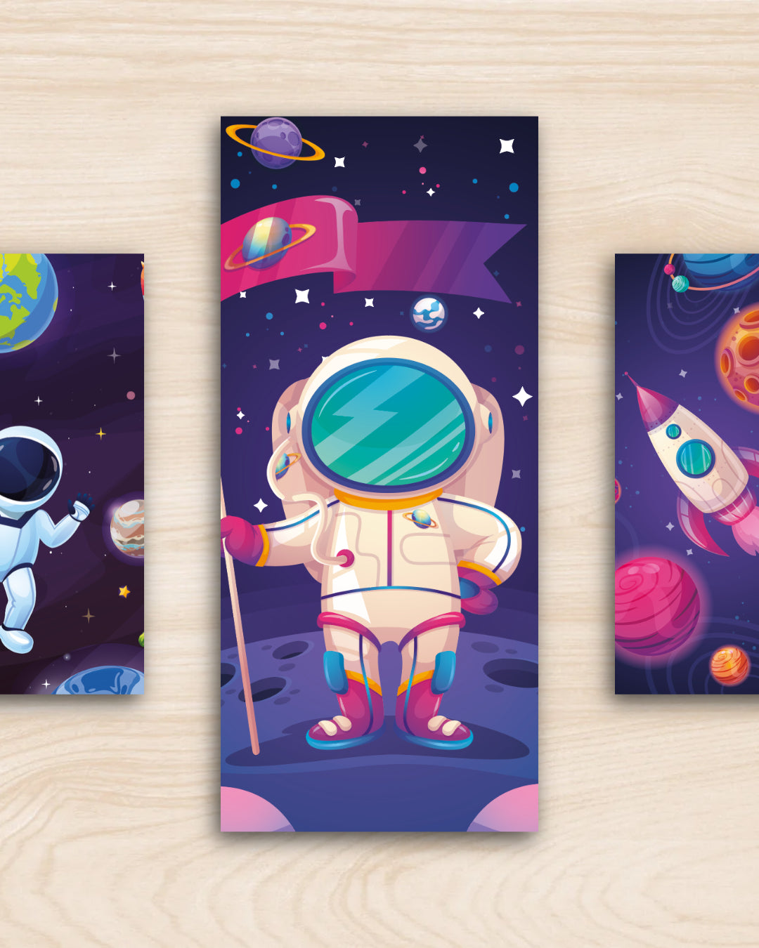 Astronautas - 6 Separadores de Libros