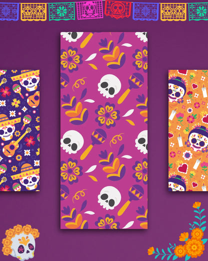Día de Muertos - 6 Separadores de Libros