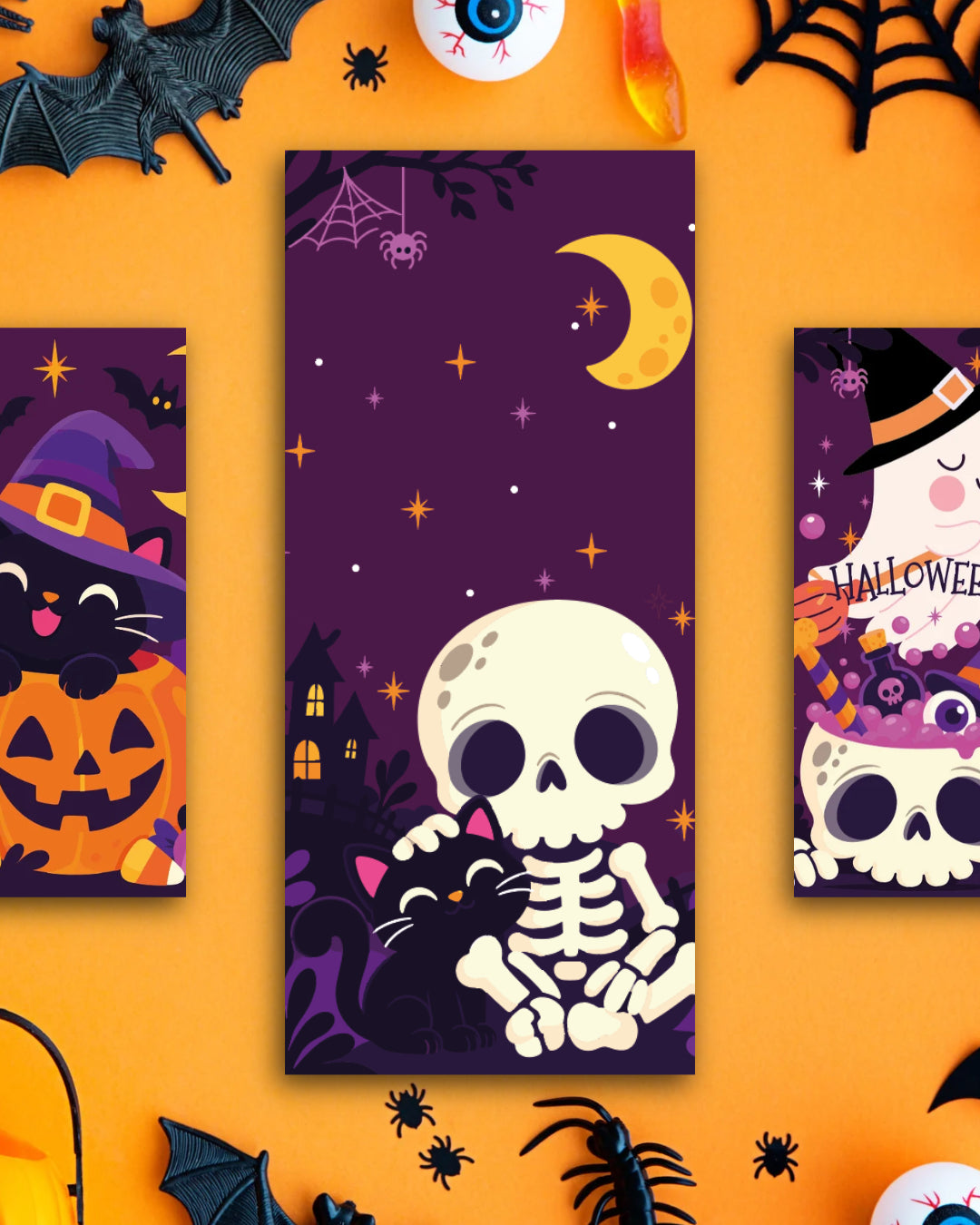 Halloween - 6 Separadores de Libros